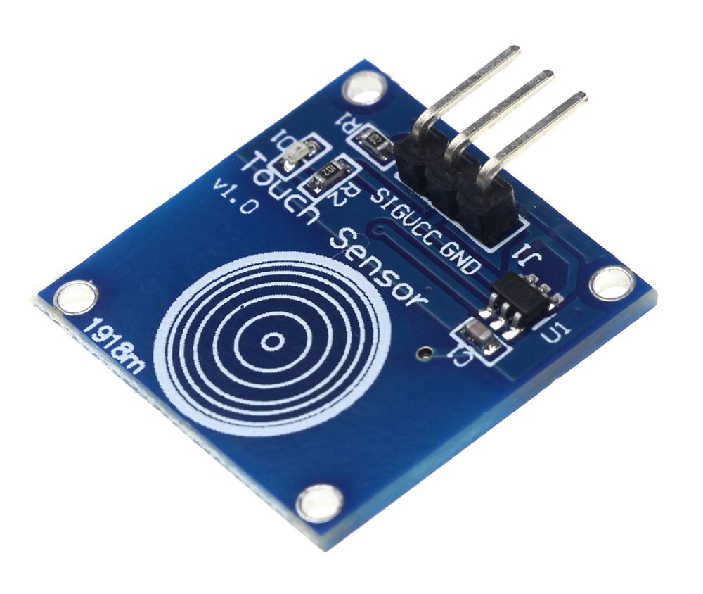 Capacitive Touch Sensor module 1 knop groot blauw TTP223